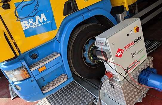 B&M Waste Services installed a Totalkare mobile brake tester