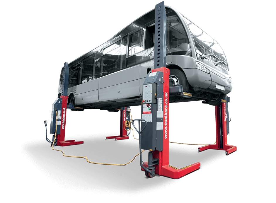 T8AC cabled mobile column lift (set of 4) from Totalkare