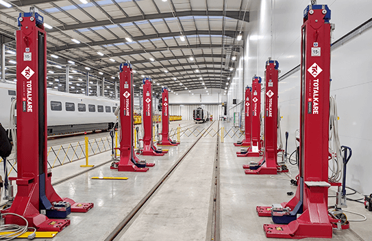 Hitachi Rail invests in railway lifting jacks from Totalkare