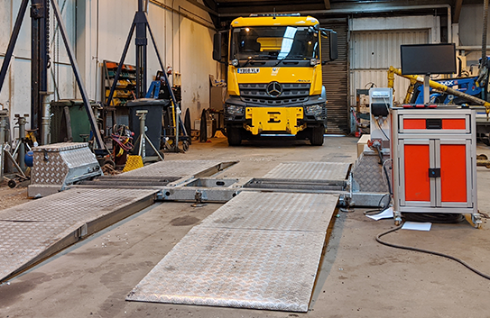 Highland Council mobile brake tester from Totalkare