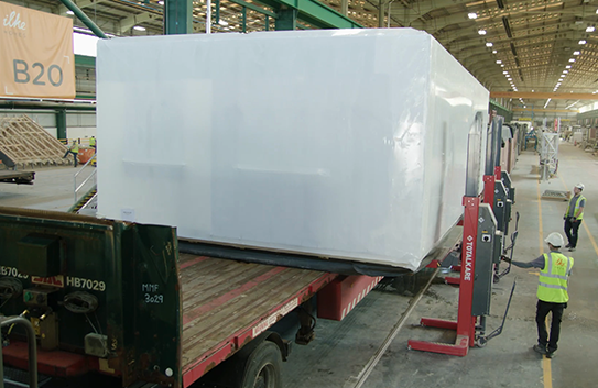 ilke Homes uses Totalkare mobile column lift solution