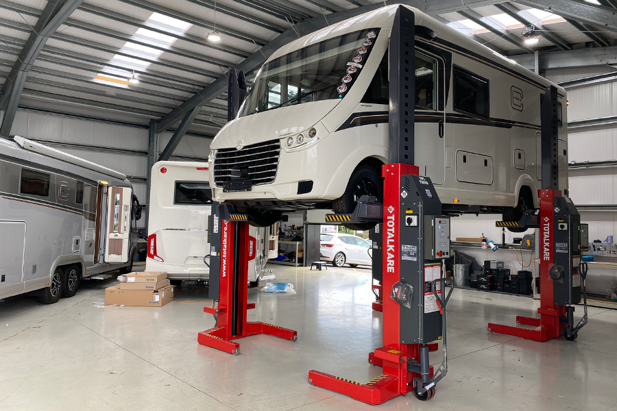 Go European adds Totalkare mobile column lifts to Cannock service centre