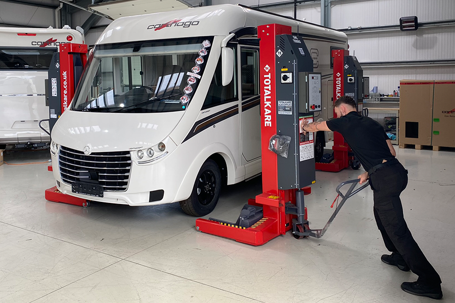Go European adds Totalkare mobile column lifts to Cannock service centre