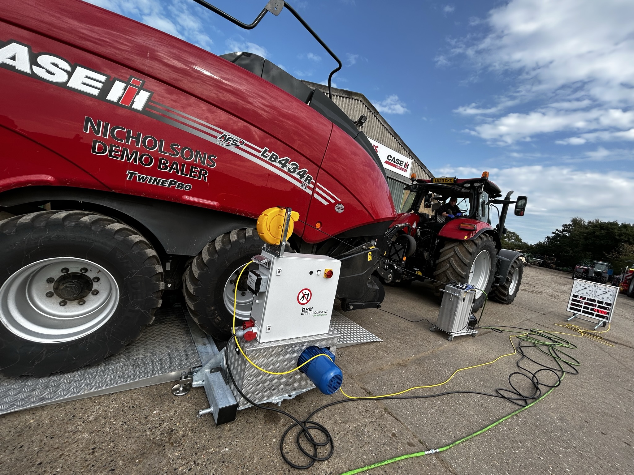 Agri brake tester used in agri workshop