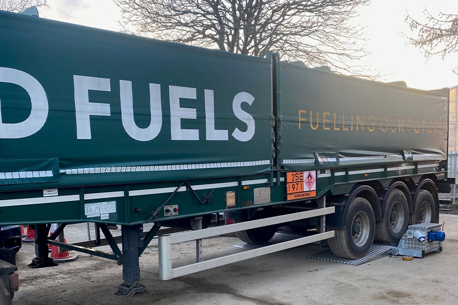 ADR vehicle on brake tester